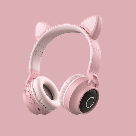 LED Light Cat Ear Headphones Wireless Bluetooth 5.0 Headset Portable Foldable Kids Headphone With Microphone Best Gift - We Got That ! 