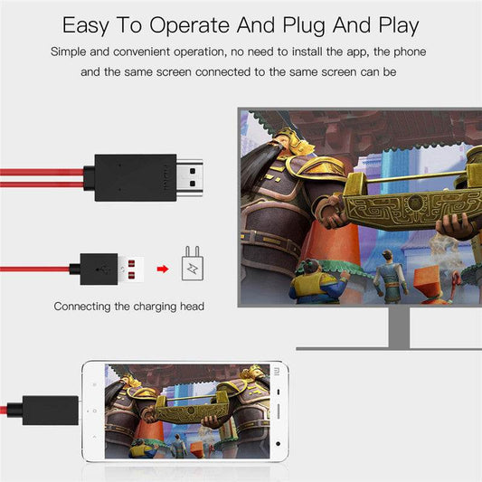 Type-C To HDMI Three In One Mobile Phone Projection Cable - We Got That ! 