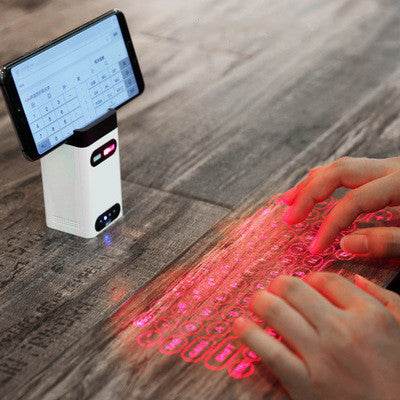 LEING FST Virtual Laser Keyboard Bluetooth Wireless Projector Phone Keyboard For Computer Pad Laptop With Mouse Function - We Got That ! 