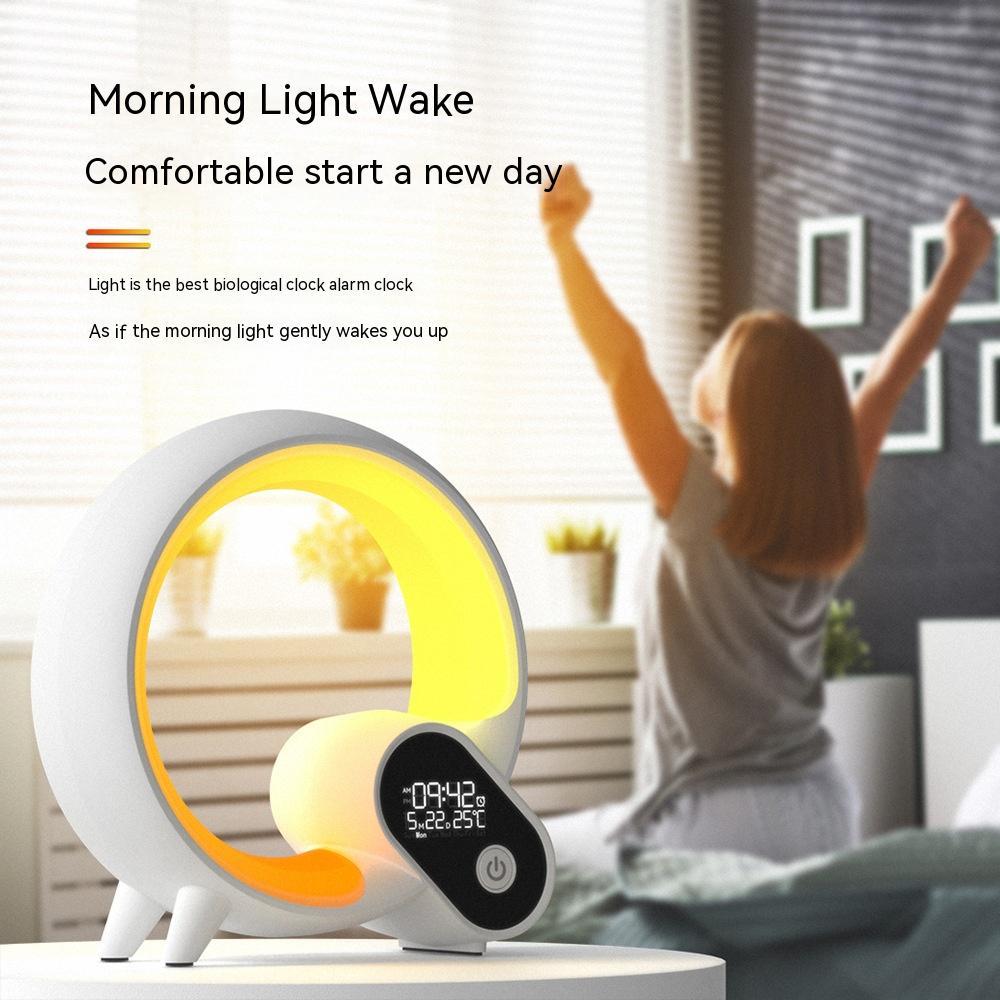 Smart Colorful Sunrise Alarm Clock with Bluetooth Audio and White Noise Features - We Got That ! 