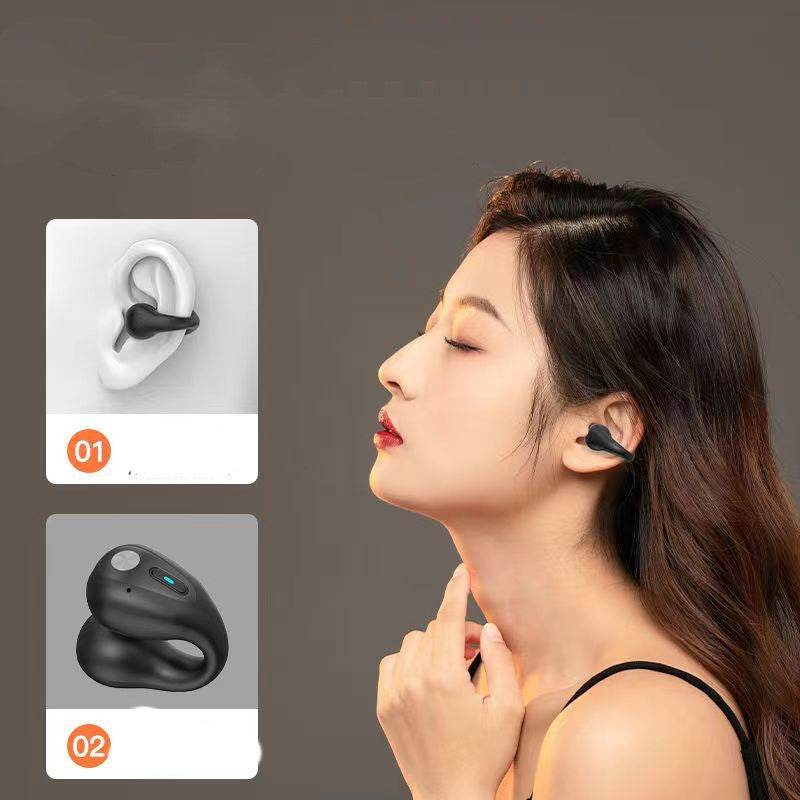 Bone Conduction Headphones TWS Earbuds Ear Clip Bluetooth 5.3 Touch Wireless Earphone In-Ear Bass HIFI Sports Headset - We Got That ! 