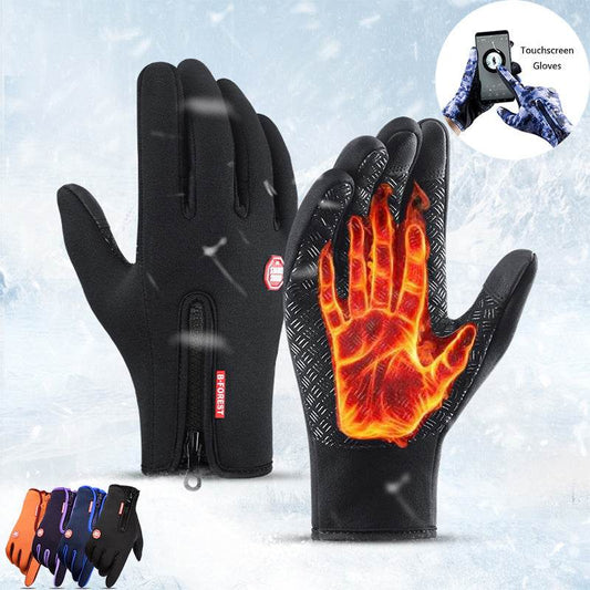 Winter Gloves Touch Screen Riding Motorcycle Sliding Waterproof Sports Gloves With Fleece - We Got That ! 