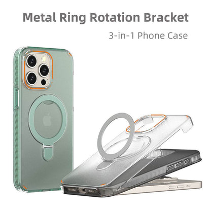 New Colorful Magnetic Bracket Phone Case With Holder Stand Cover For Magesafe Magnetic Transparent Wireless Charge Case For Phone - We Got That ! 