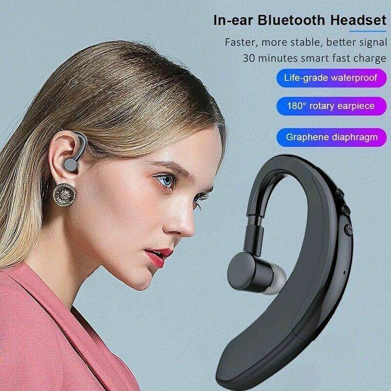 Bluetooth 5.0 Earpiece Driving Trucker Wireless Headset Earbuds Noise Cancelling - We Got That ! 