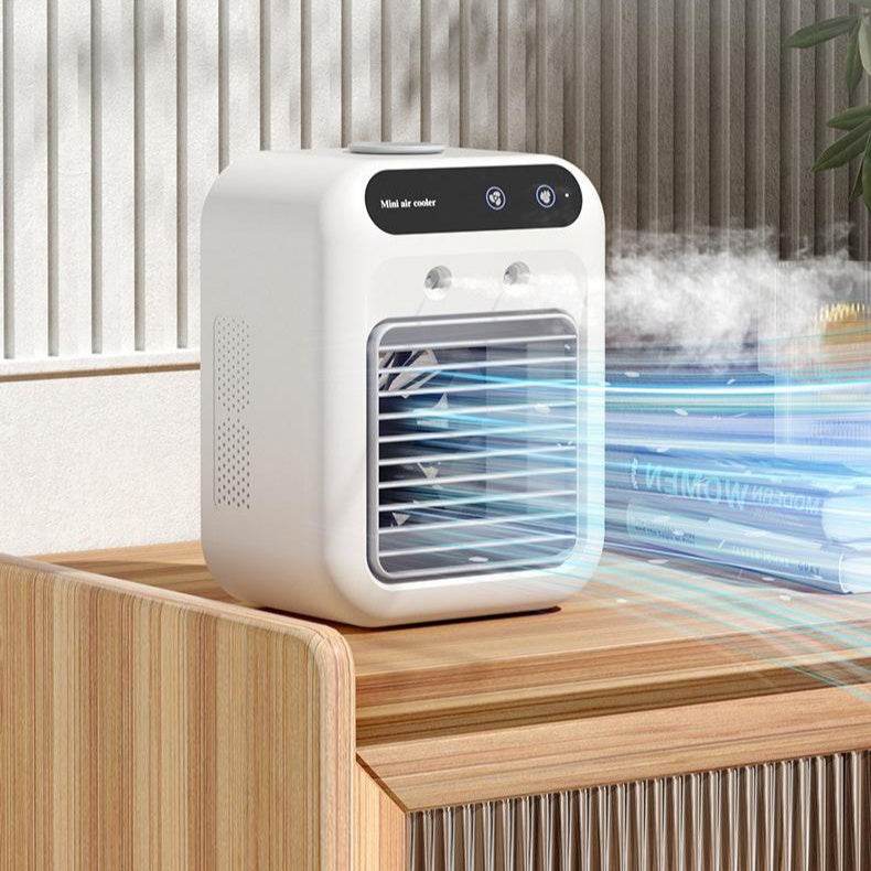 Portable Water-Cooled Air Conditioner Fan for Home, Office, and Car - USB Operated, Ice and Essential Oil Compatible - We Got That ! 