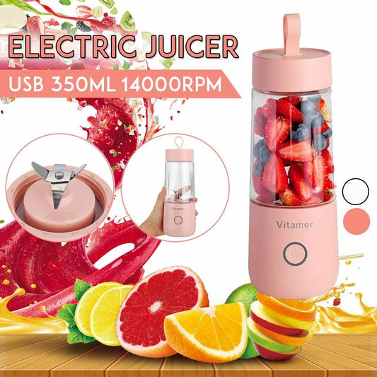 350ml Portable Blender Juicer Electric USB Rechargeable Mixer Smoothie Slushy Cup Juice Blender Bottle USB Charging Kitchen Gadgets - We Got That ! 