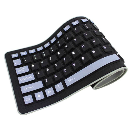 Silica Gel Foldable Curved Keyboard Silent And Waterproof - We Got That ! 