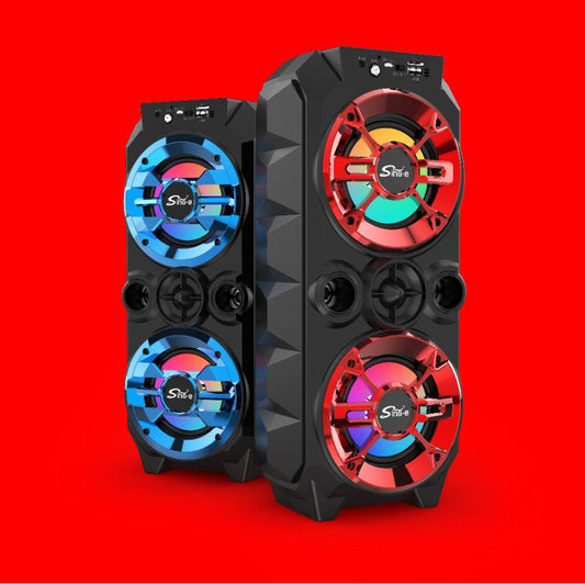 Portable Bluetooth Audio Speaker with Colorful Lights and Pull Rod Design - We Got That ! 