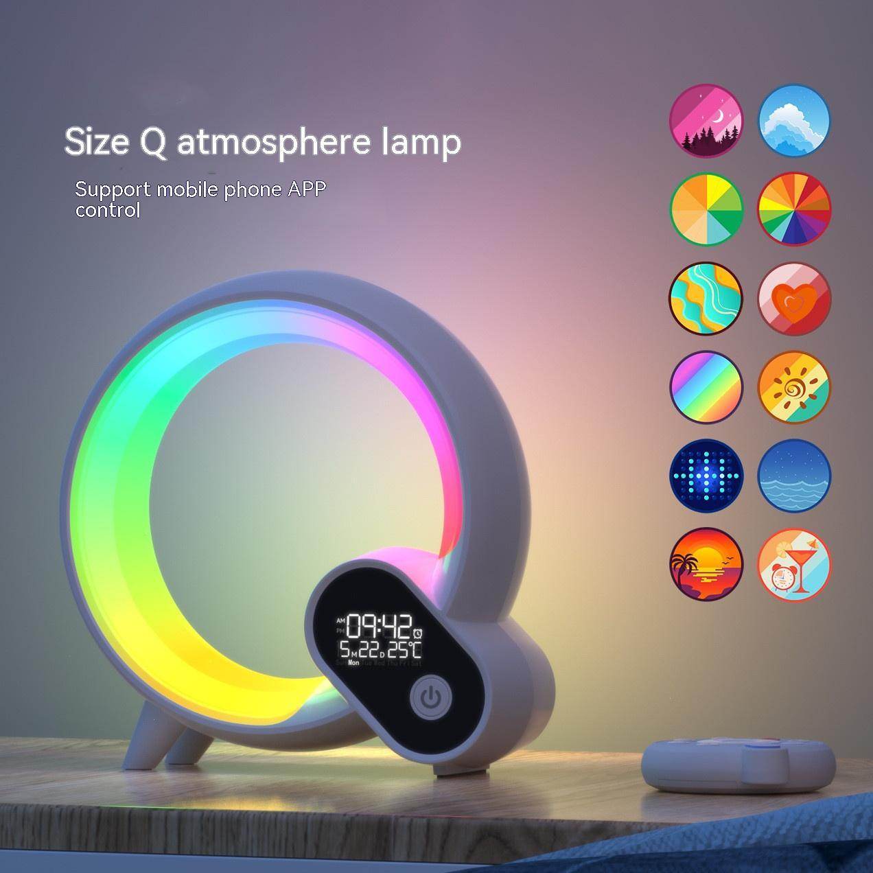 Smart Colorful Sunrise Alarm Clock with Bluetooth Audio and White Noise Features - We Got That ! 